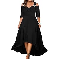 Women's Plus Size Formal Dresses for Women Solid Color Sexy Strapless Plus Dress Birthday Evening Dresses
