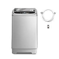 Automatic Compact Washing Machine, Portable Washer with 24 Hours Washing Appointment, LED Display, Suitable for Household Use