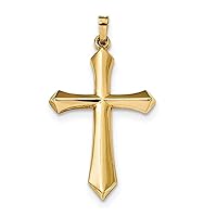 14K Gold Sword of the Spirit Cross Pendant