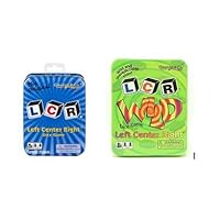 2 Pack, LCR Original in a Blue Tin & LCR Wild in a Green Tin Dice Game