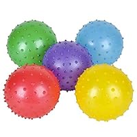 Rhode Island Novelty 5 Inch Knobby Ball Deflated, 10 Assorted Per Order