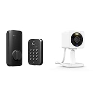 Wyze Auto-Lock Bolt Fingerprint Deadbolt and Wyze Cam OG 1080p Wi-Fi Security Camera Bundle