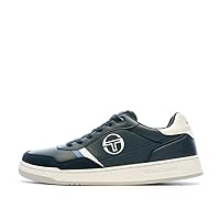Sergio Tacchini Sleek Blue Sneakers with Embroidered Men's Accents
