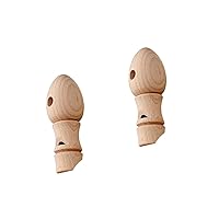 BESTOYARD 2pcs Wooden Whistle Train Whistle for Kids Mens Jewelry Cheering Noise Toddler Whistle Party Whistle Animal Whistle Party Noisemakers Toys for outside Animal Toy Natural Gift Child