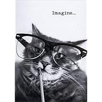Thinking Cat Funny/Humorous Graduation Card