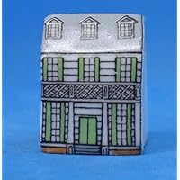 Porcelain China Collectable Thimble - Miniature House Shape - Attic House