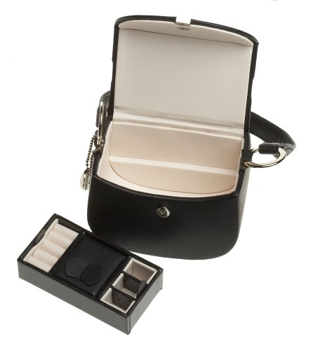 WOLF 355620 Leaving London Leather Emily Handbag & Jewel Case