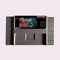 Royal Retro 16 Bit Contra III-The Alien Wars NTSC Big Gray Game Card For USA Version Game Player