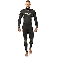 Cressi Men's Full Neoprene Wetsuit Back-Zip for Scuba Diving & Water Activities - Fast 5mm: Designed in Italy