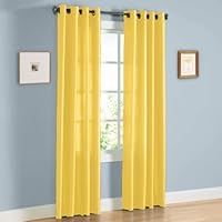 Jenner Solid Faux Silk Grommet Window Curtain Panel New ARIVAL Sale (63