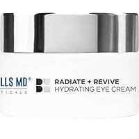 Radiate + Revive Hydrating Eye Cream- Rejuvenate Tired Eyes w/Algae to help Sagging, Hollowing, & Wrinkles- Lift Eyes, Firm Skin, Plump Complexion w/Antioxidants and Pearl Powder