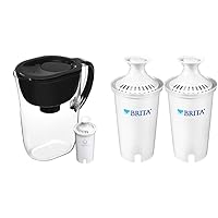 Brita Large Water Filter Pitcher + 2 Standard Replacement Filters