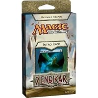 Magic the Gathering - MTG: Zendikar Theme Deck - Intro Pack: Unstable Terrain (Blue/Green)
