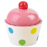 Pearl Metal D-166 Colored Dots Poteria Cupcake Pot, Pink