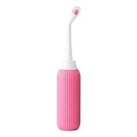 500ml Portable Bidets Sprayer Ergonomic Design Women Private Parts Flushing Device Pregnant Lying-in Patient Baby Butt Cleaner (Pink)
