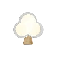 Simple Cartoon LED Wall Light Creative Tree Shape Design Acrylic Wall Lamp White Decoration Wall Sconces for Boys and Girls Bedroom Living Room Hallway Children's Room [Energy Class A]