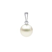 Japanese Cream Akoya Cultured Pearl Pendant for Women AA+ Quality Sterling Silver - PremiumPearl