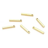 100pcs Adabele Raw Brass 15mm Vertical Bar Drop Jewelry Earring Findings Geometric Component No Plated/Coated for Jewelry Craft Making CX-E9