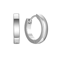 10pcs Adabele 304 Grade Surgical Stainless Steel Hypoallergenic 16mm Round Huggie Hoop Earrings Women Men Jewelry SJF16