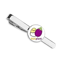 Egg Chicken Eggplant Similar Necktie Tie Clip Bar Gift Business Man