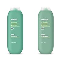 Method Everyday Shampoo, Daily Zen with Cucumber, Green Tea, and Seaweed Scent Notes, Paraben and Sulfate Free, 14 oz (Pack of 2)