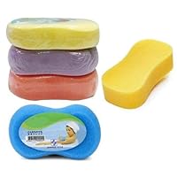 Body Bath Sponge Bathing Sponges Back Body Scrubber, Shower Body Cleaning Sponge Soft Foam Puff for Baby Body Scrubbing, Set of 2
