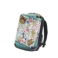 Carart Women's Backpack, Hard Case, Size M, Scalar, Fairytale Pop, Turquoise