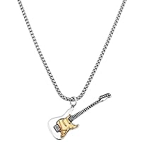 Electric Guitar Pendant Necklace for women and men Gifts Couples necklace