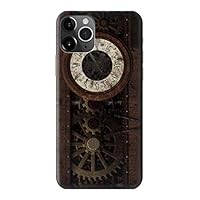 R3221 Steampunk Clock Gears Case Cover for iPhone 11 Pro Max