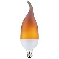 Satco 2W B11 Candelabra Base LED Replacement Lamp in Style-4.49 Inches Length and 1.42 Inches Wide
