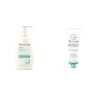 Aveeno Calm + Restore Oat Repairing Body Lotion for Sensitive Skin, Daily Moisturizer with Prebiotic Oat & Restorative Skin Therapy Itch Relief Body Balm for Sensitive, Distressed, Dry Skin