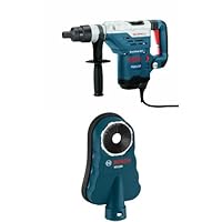 BOSCH 11265EVS 1-5/8 Spline Combination Hammer with SDS-Max HDC200 Dust Collection Attachment
