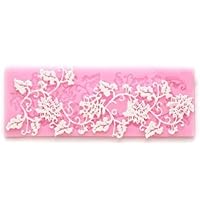Flower Rattan Silicone Lace Mat Art Deco Fondant Mold Silicone Molds Craft Mould DIY Cake Decorating L042
