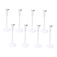 ERINGOGO 8pcs Support Frame Kid Toy Doll Support Rack Action Figure Accessories Doll Display Case Doll Figures Stand Doll Display Holder Doll Storage Rack Base Plastic White Baby Bear