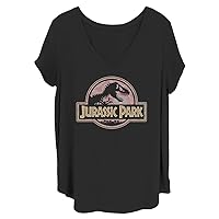 Jurassic Park Women's Desert Park Junior's Plus Short Sleeve Tee Shirt