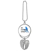 Like Sports Fitness Balanced Winter Silver Wing Car Pendant Decoration