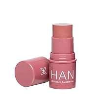 HAN Skincare Cosmetics Vegan, Cruelty-Free 3-in-1 Multistick for Cheeks, Lips, Eyes, Rose Dust