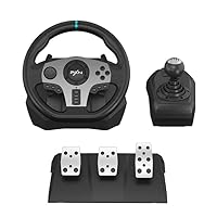 Racing Steering Wheel Gaming Racing Wheel, Used - Like New PXN Driving Wheel Volante PC 270/900 Degree Vibration and Shifter with Pedals for PC,PS3,PS4 (V9-1)