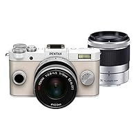 Pentax PENTAX Q-S1 02, 06 Zoom Kit (Pure White) 12.4MP Mirrorless Digital Camera with 3-Inch LCD (Pure White)