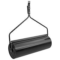 vidaXL Durable Iron Garden Lawn Roller with Large 16.6 Gal Capacity - Convenient Maneuverability Through Handy Handle, Lightweight for Easy Storage and Transportation, Ideal for Soil Leveling and ...