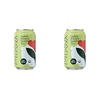 MINNA Organic Sparkling Lime Hibiscus Tea, 12 FZ (Pack of 2)