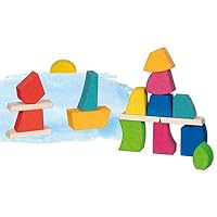 goki Creo 58355 Building Blocks Made Maple Wood - Different Shaped Building Blocks Leave Space for Imagination - Promotes Creativity