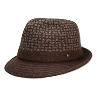 Mila Schon YM737 Men's Hat, 100% Basque Wool, Small Brim 22.8 inches (58 cm), Size Adjuster, Made in Japan, Autumn, Winter, Gentleman's Hat