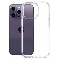 Compatible with iPhone 14 Pro Case Clear, Silicone Shockproof Case Designed for 14 Pro with Soft Anti-Scratch Microfiber Lining Slim Fit for iPhone 14 Pro Cover