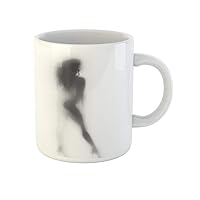 Coffee Mug Silhouette High Heel Shoes Long Haired Sexy Woman Body 11 Oz Ceramic Tea Cup Mugs Best Gift Or Souvenir For Family Friends Coworkers