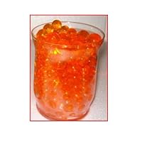 Deco Water Beads - Colorful Vase Filler & Centerpiece Wedding Party Decorations, Wedding Favors & Unlimited Uses & Create Your Own Candle Holders (Orange)