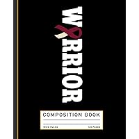 Breast Cancer Throat Cancer Warrior Composition Book