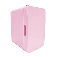 Mini Refrigerator, Small Private Outdoor Camping Refrigerator Dormitory Home Car Semiconductor Portable Refrigerator 28W 6L Hot And Cold Dual Control,Pink