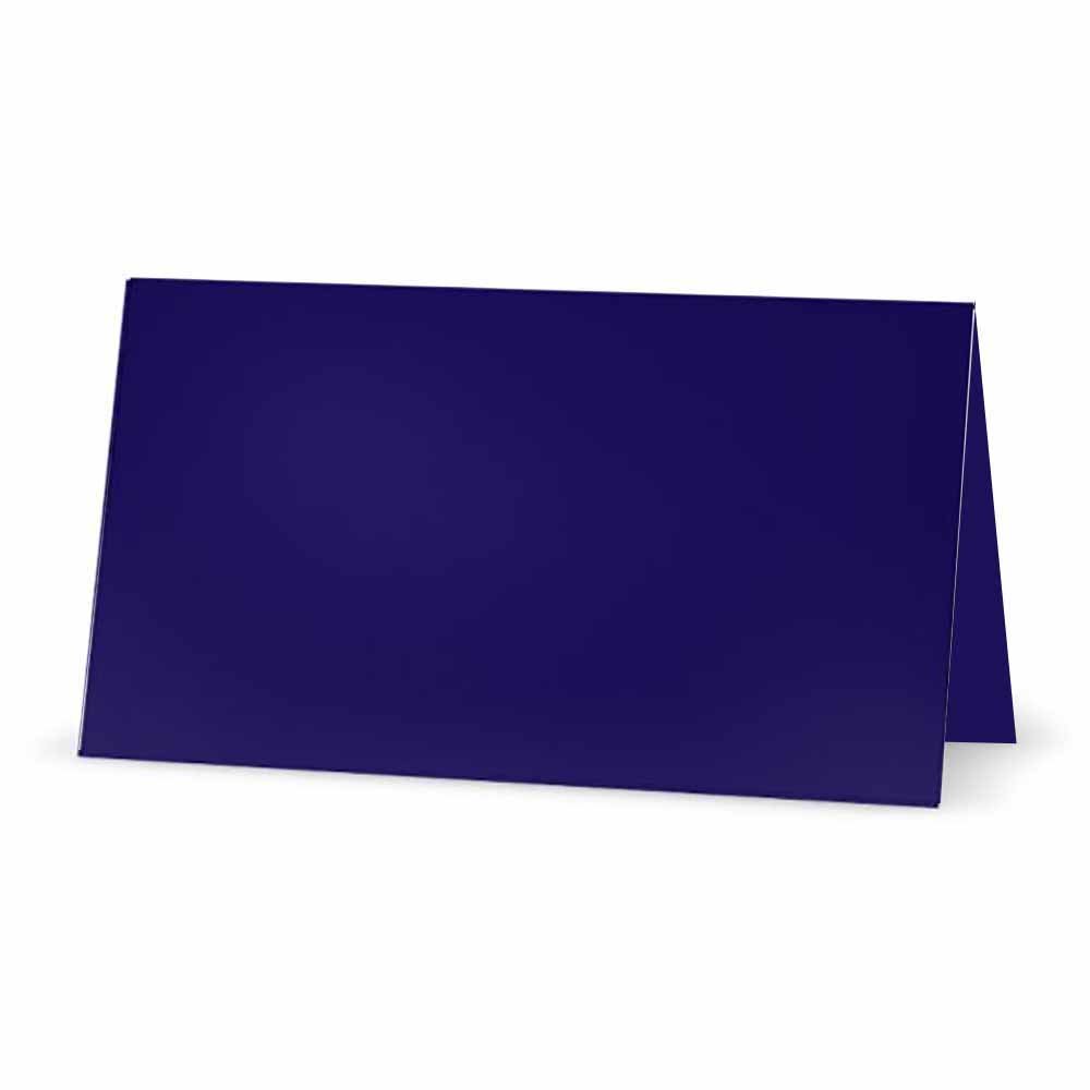 Stationery Creations Navy Blue Place Cards - Flat or Tent Style - 10 or 50 Pack (50, Tent Style)