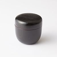 [VALUE] Oshima: KABUKI NATSUME - 2 Color - Tea Caddy Storage Canister Lacquareware from Ishikawa [Standard ship by Int'l e-packet: with Tracking & Insurance] (Black - inner; Red)